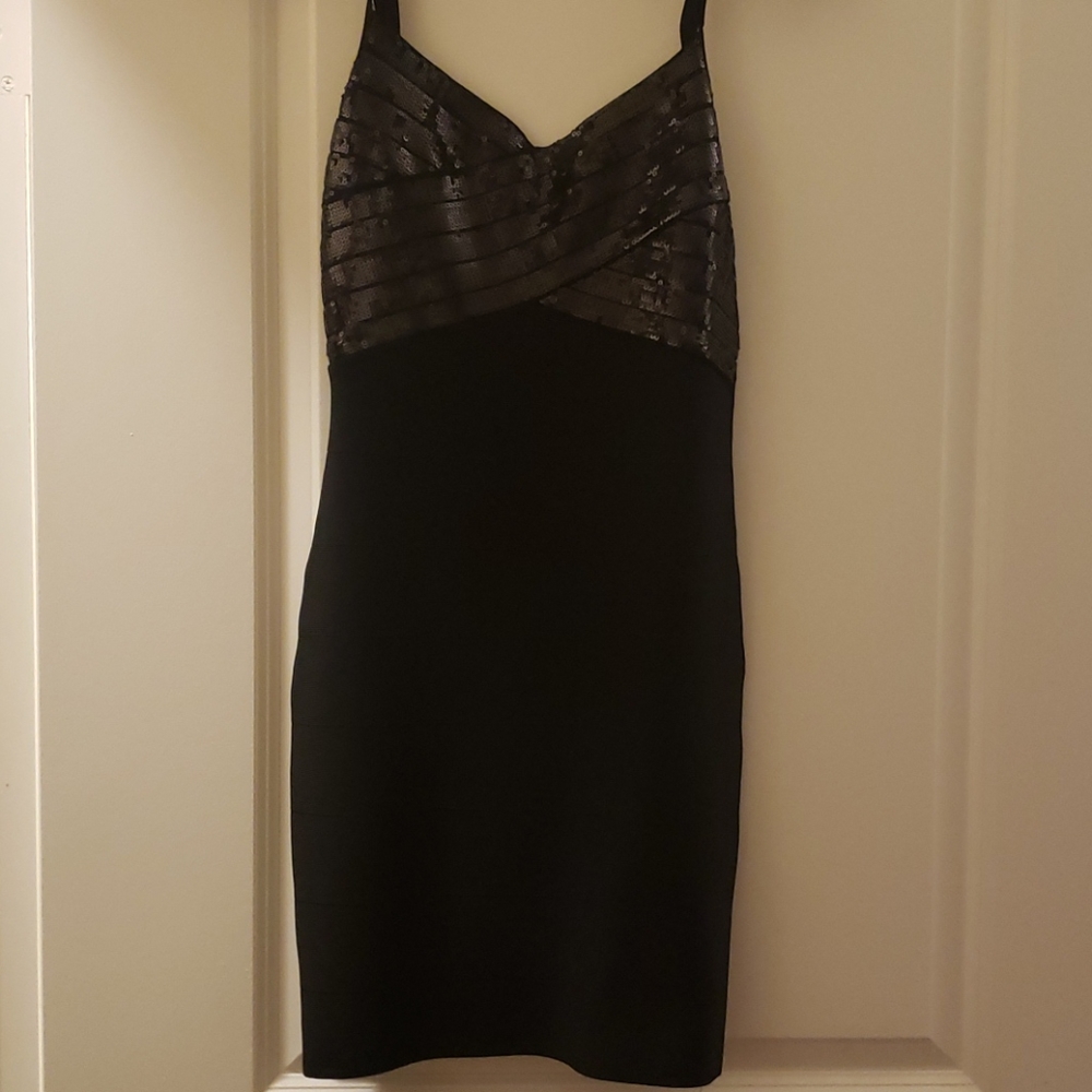 Black zip up dress